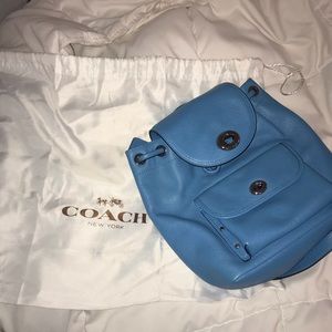 Coach Teal Blue Small Backpack